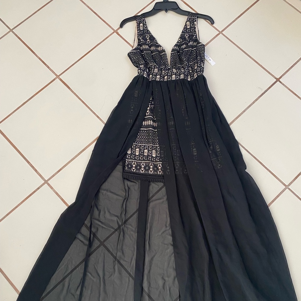 Mini with maxi skirt